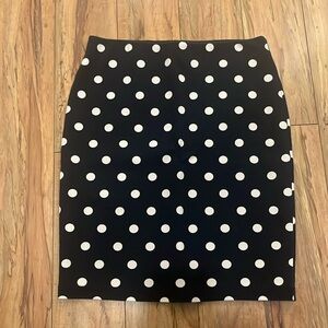 LOFT polka dot skirt